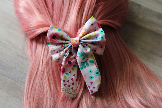 Floral Mix Coquette Mini Bow