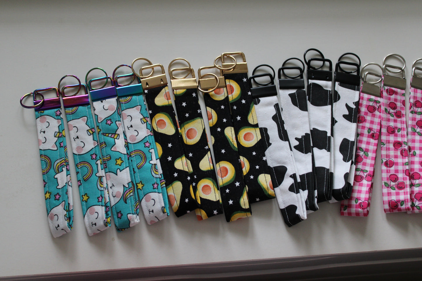 Cow Print Key Fob