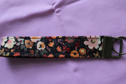 Autumn floral key fob