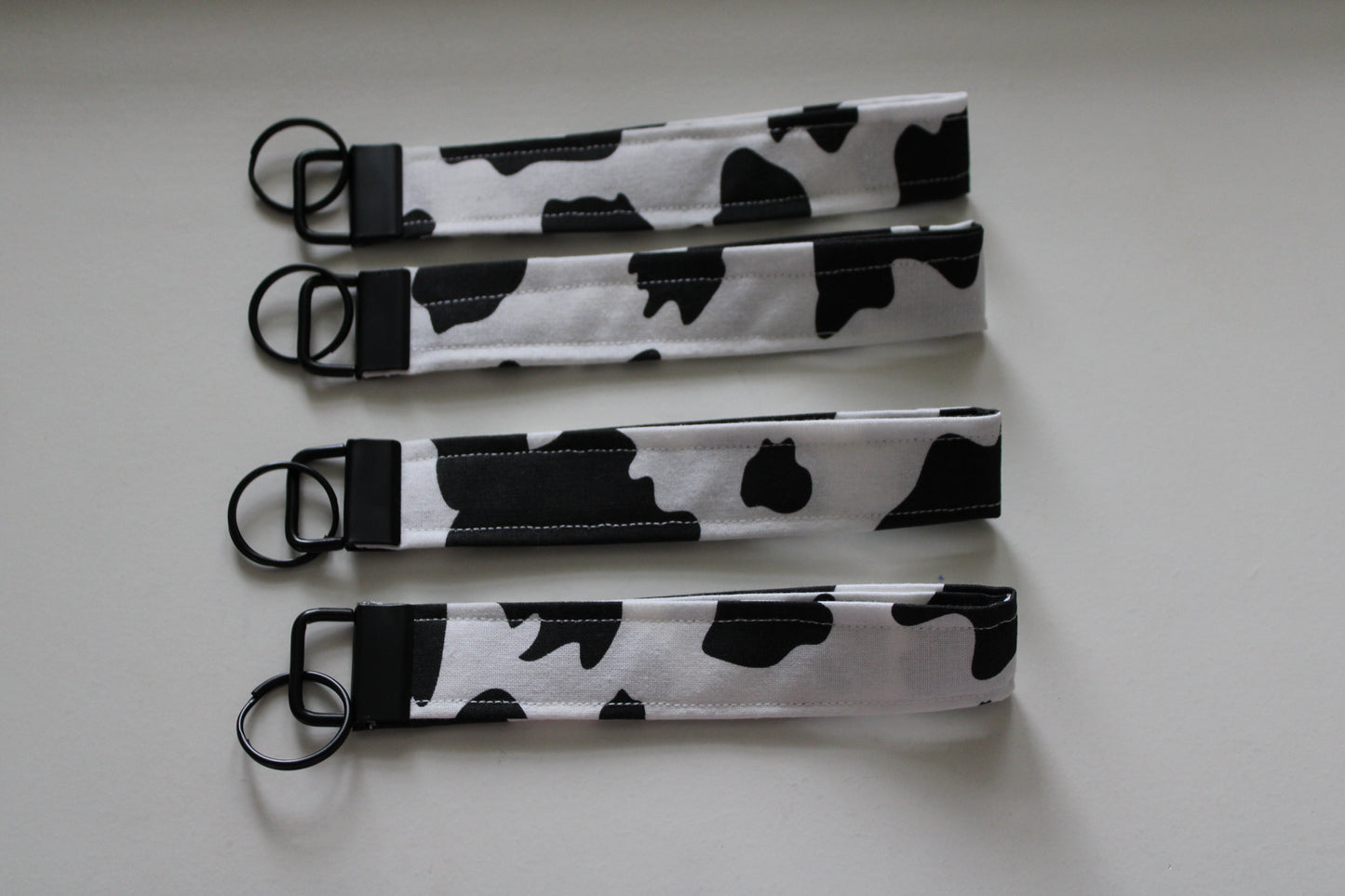 Cow Print Key Fob