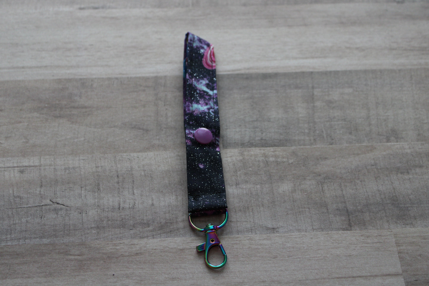 Galaxy Glitter swivel Key Fob