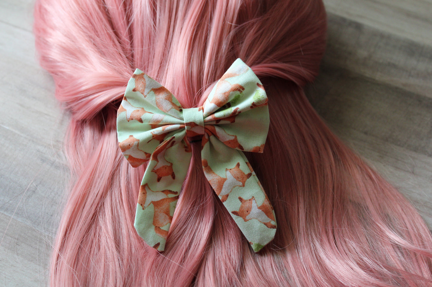 Mint Fox Coquette Mini Bow